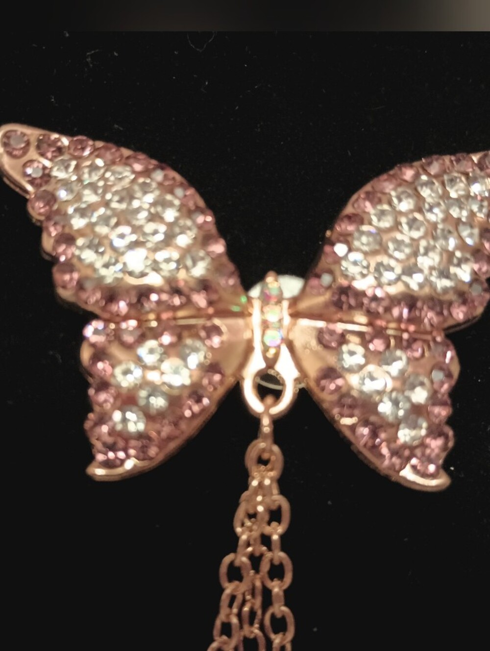 Shoe Charm Rhinestone Butterfly - Picture 2 of 7